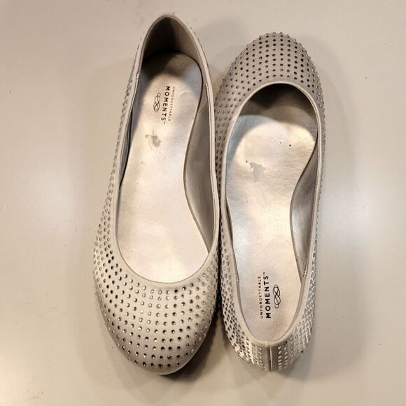 UNFORGETTABLE MOMENTS WOMEN"S BALLET FLATS WITH  RHINESTONES EMBELLISHMENTS - Picture 5 of 12